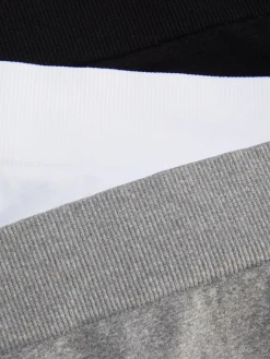 Culotte|Primark Lot De 3 Mini Culottes Sans Couture Noir/Blanc