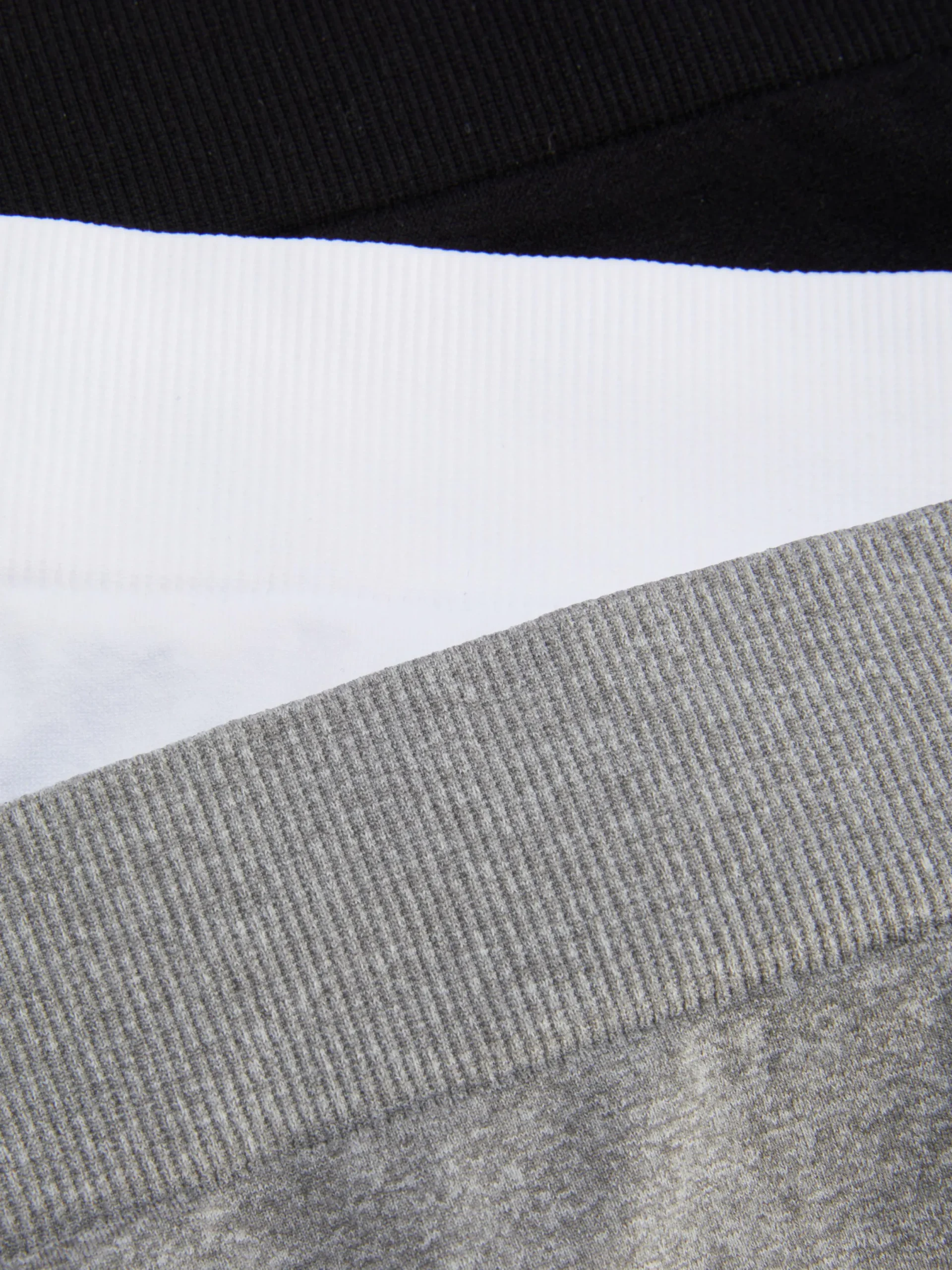 Culotte|Primark Lot De 3 Mini Culottes Sans Couture Noir/Blanc