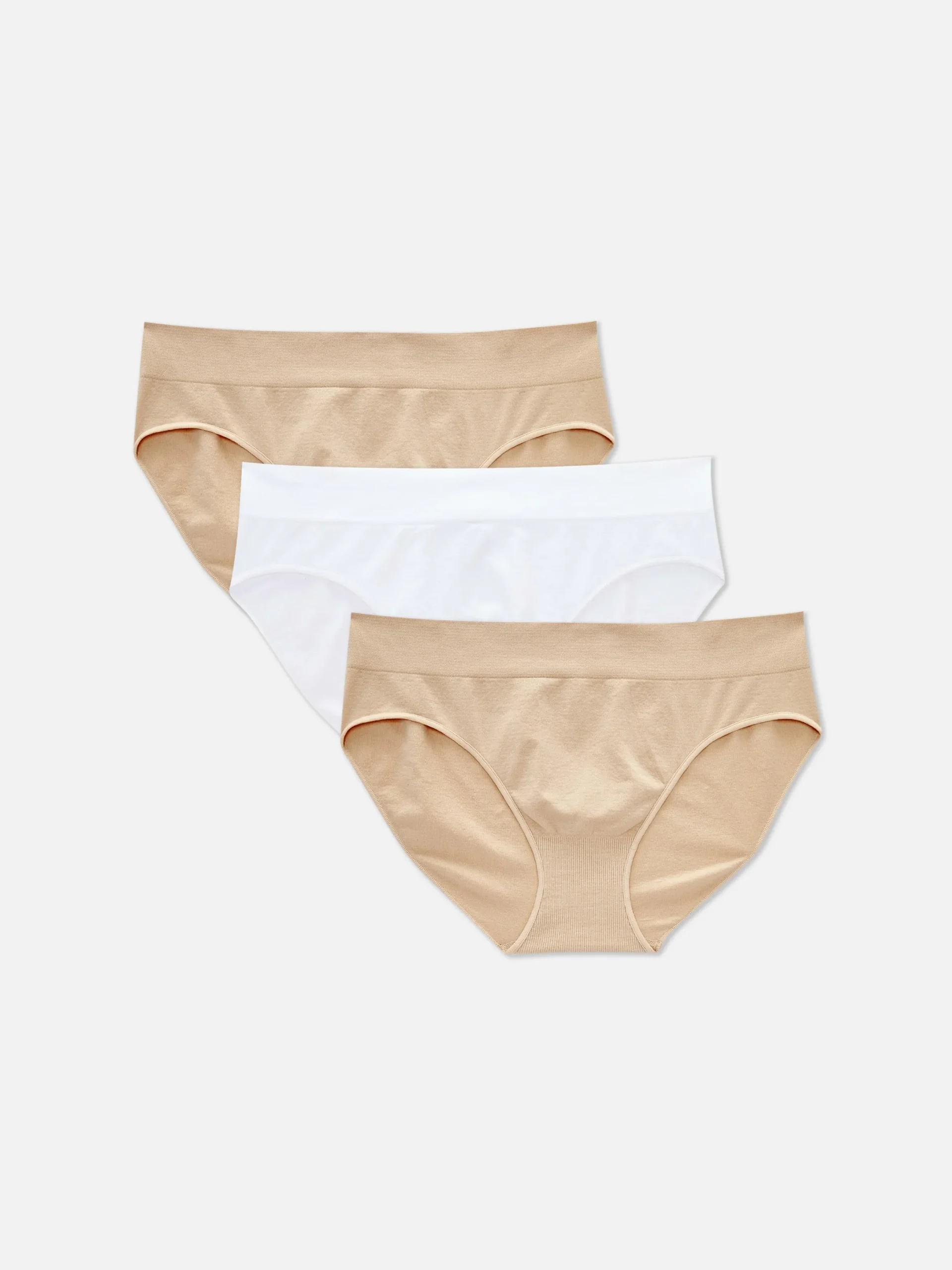 Culotte|Primark Lot De 3 Mini Culottes Sans Couture Taupe