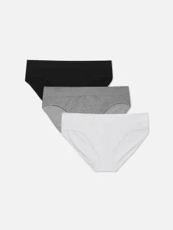 Culotte|Primark Lot De 3 Mini Culottes Sans Couture Essential Noir/Blanc