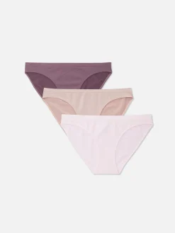 Culotte|Primark Lot De 3 Mini Culottes Sans Couture Rose clair
