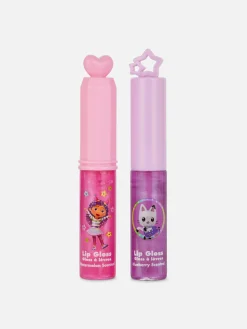 Gloss À Lèvres|Primark Lot De 2 Mini Gloss à Lèvres Gabby Et La Maison Magique PS... Multicolore