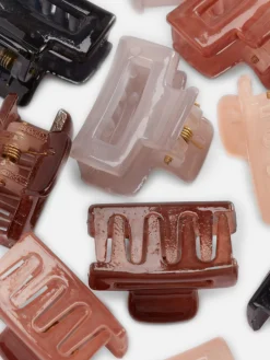 Accessoires Cheveux|Primark Lot De 10 Mini Pinces Double Clip Multicolore