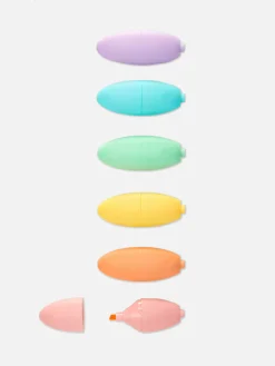 Crayons De Couleur|Primark Lot De 6 Mini Surligneurs Multicolore