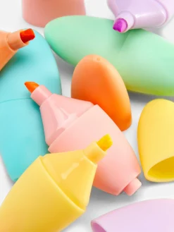 Crayons De Couleur|Primark Lot De 6 Mini Surligneurs Multicolore