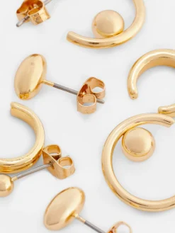 Bijoux|Primark Lot De 4 Paires De Boucles D'oreilles Assorties Jaune