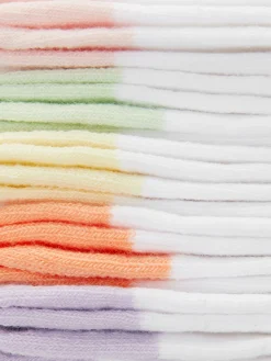 Chaussettes|Primark Lot De 5 Paires De Chaussettes à Bord Contrasté Blanc