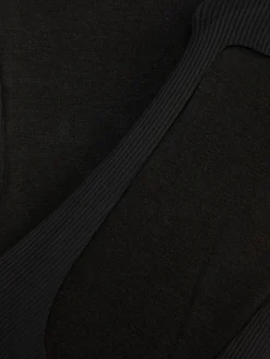 Chaussettes|Primark Lot De 2 Paires De Chaussettes Invisibles Côtelées En Microfibre Noir