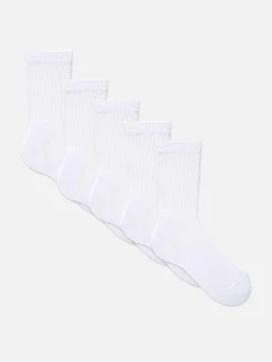 Chaussettes|Vêtements De Sport|Primark Lot De 5 Paires De Chaussettes De Sport Blanc