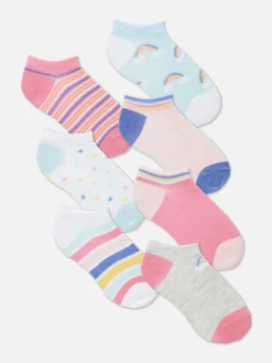 Chaussettes Et Collants|Primark Lot De 7 Paires De Chaussettes Pour Baskets Multicolore
