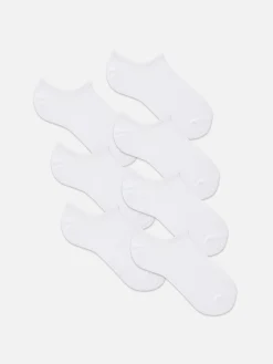 Chaussettes|Primark Lot De 7 Paires De Chaussettes Invisibles Blanc
