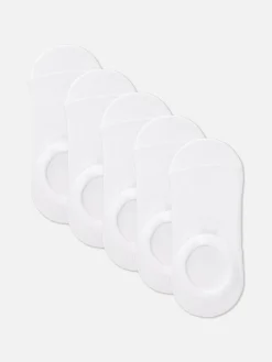 Chaussettes Et Collants|Primark Lot De 5 Paires De Chaussettes Invisibles Essential Blanc