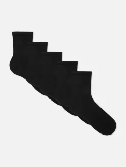 Chaussettes|Primark Lot De 5 Paires De Chaussettes Essential Noir