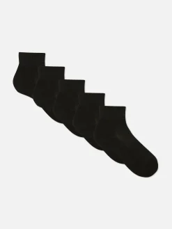 Chaussettes|Primark Lot De 5 Paires De Chaussettes Courtes Noir