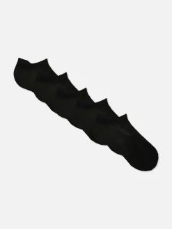 Chaussettes|Primark Lot De 5 Paires De Chaussettes De Sport En Microfibre Noir