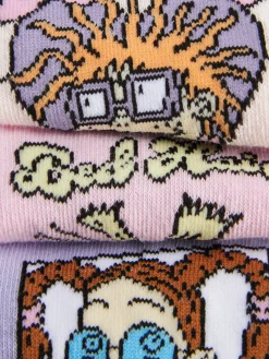 Chaussettes|Primark Lot De 3 Paires De Chaussettes Pour Baskets Nickelodeon Multicolore