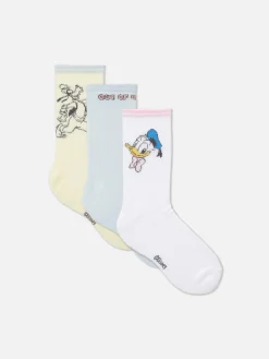 Chaussettes|Primark Lot De 3 Paires De Chaussettes Disney Multicolore