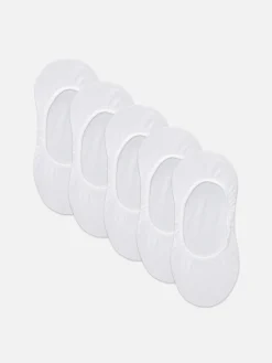 Chaussettes|Primark Lot De 5 Paires De Chaussettes Invisibles Blanc