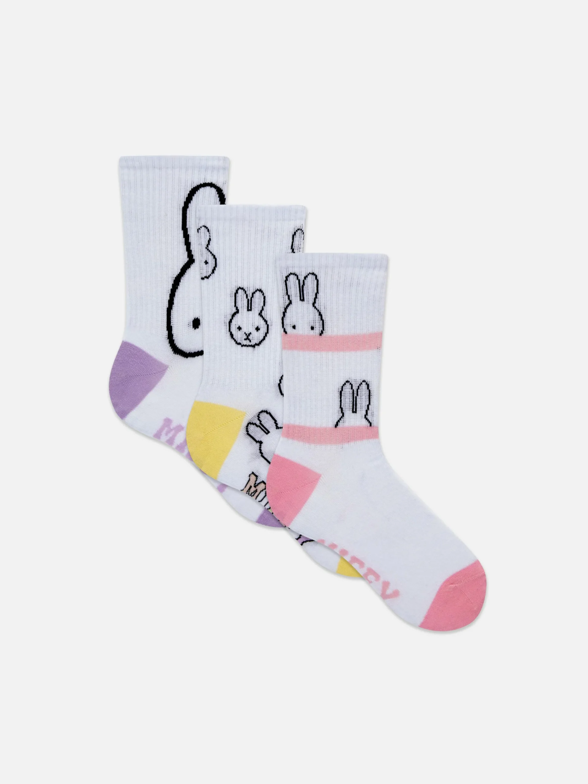 Chaussettes|Primark Lot De 3 Paires De Chaussettes Miffy Multicolore