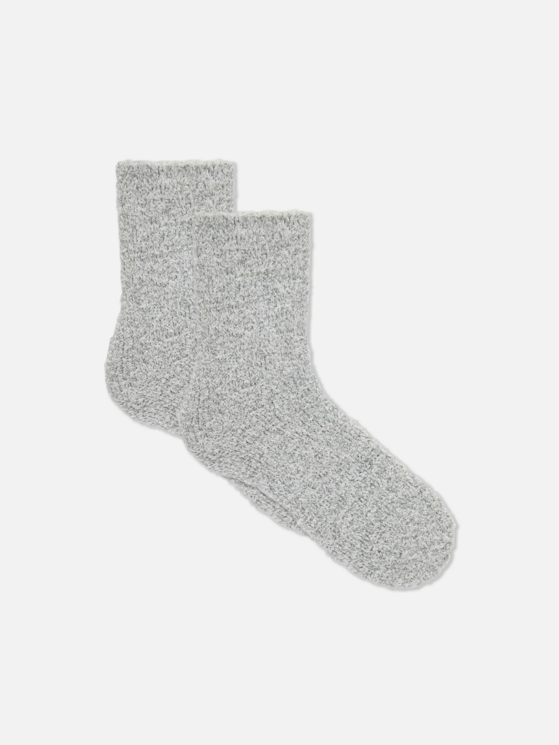 Chaussettes|Primark Lot De 2 Paires De Chaussettes Chaudes Bouclées Gris