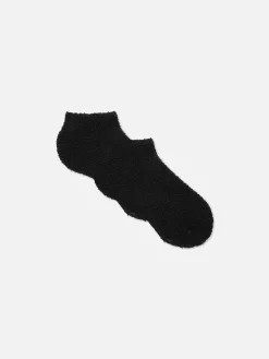 Chaussettes|Primark Lot De 2 Paires De Chaussettes De Sport à Texture Bouclée Noir