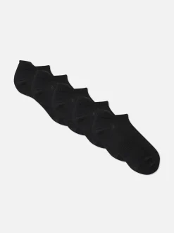 Chaussettes|Primark Lot De 5 Paires De Chaussettes De Sport En Microfibre Noir