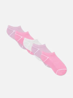 Chaussettes Et Collants|Primark Lot De 5 Paires De Chaussettes En Tissu-éponge Rose