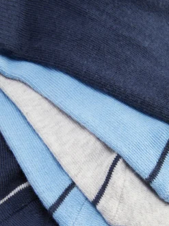 Chaussettes|Primark Lot De 5 Paires De Chaussettes Pour Baskets Bleu