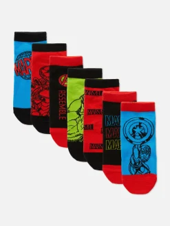 Chaussettes|Primark Lot De 7 Paires De Chaussettes Marvel Avengers Multicolore