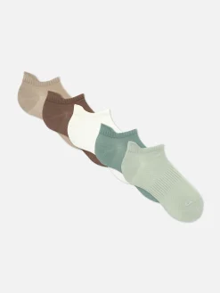 Chaussettes|Primark Lot De 5 Paires De Chaussettes De Sport En Microfibre Vert clair