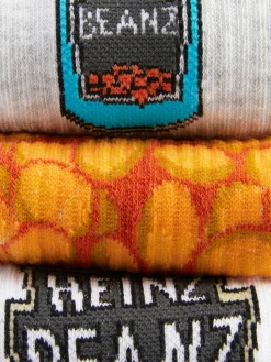 Chaussettes|Primark Lot De 3 Paires De Chaussettes Heinz Beans Turquoise