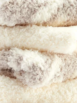 Chaussettes|Primark Lot De 2 Paires De Chaussettes Chaudes à Motifs Grège