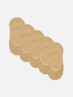 Chaussettes|Primark Lot De 5 Paires De Chaussettes Invisibles Caramel