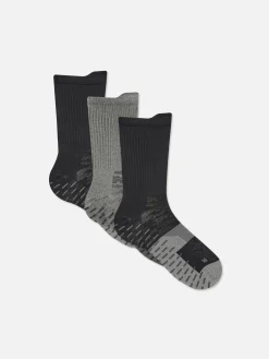 Chaussettes|Vêtements De Sport|Primark Lot De 3 Paires De Chaussettes Antidérapantes Blanc