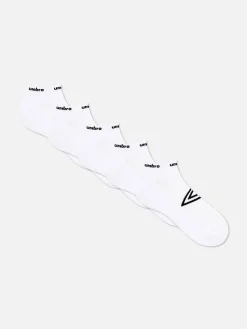 Chaussettes|Primark Lot De 5 Paires De Chaussettes Pour Baskets Umbro Blanc