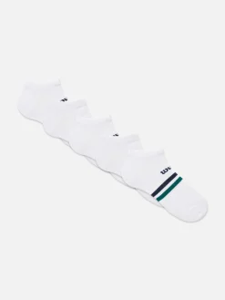 Chaussettes|Vêtements De Sport|Primark Lot De 5 Paires De Chaussettes De Sport Wilson Blanc