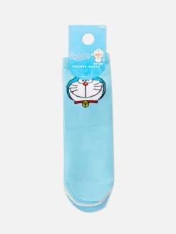 Chaussettes|Primark Lot De 3 Paires De Chaussettes Pour Baskets Doraemon Bleu