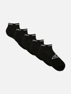 Chaussettes|Primark Lot De 5 Paires De Chaussettes Pour Baskets Umbro Noir
