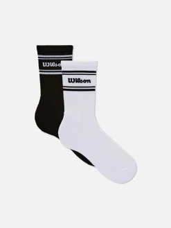 Chaussettes|Primark Lot De 3 Paires De Chaussettes Rembourrées Wilson Blanc