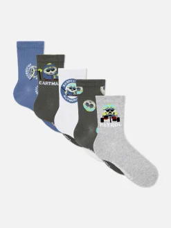Chaussettes|Primark Lot De 5 Paires De Chaussettes South Park Cartman Multicolore