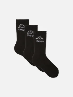 Chaussettes|Vêtements De Sport|Primark Lot De 3 Paires De Chaussettes à Logo Kappa X Noir