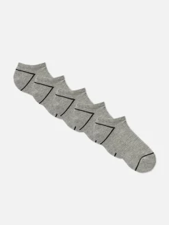 Chaussettes|Primark Lot De 5 Paires De Chaussettes En Tissu-éponge Gris