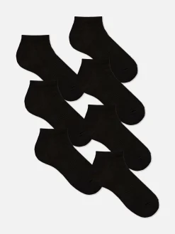 Chaussettes|Primark Lot De 7 Paires De Chaussettes Pour Baskets Noir