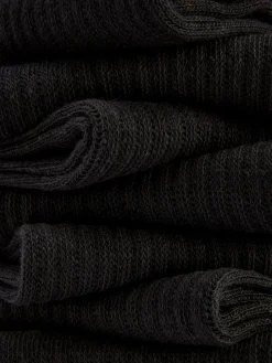 Chaussettes|Primark Lot De 7 Paires De Chaussettes Pour Baskets Noir