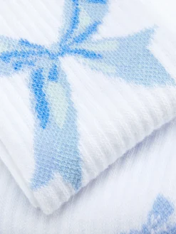 Chaussettes|Primark Lot De 2 Paires De Chaussettes Coquettes à Nœud Bleu