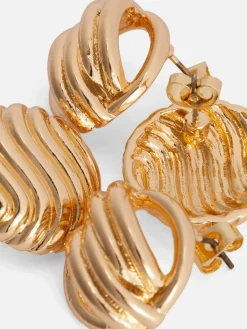 Bijoux|Primark Lot De 2 Paires De Clous D'oreilles épais Rita Ora Jaune