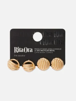 Bijoux|Primark Lot De 2 Paires De Clous D'oreilles épais Rita Ora Jaune