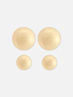 Bijoux|Primark Lot De 2 Paires De Clous D'oreilles Orbes Jaune
