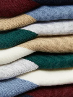 Chaussettes|Primark Lot De 7 Paires De Socquettes Color Block Multicolore