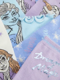 Chaussettes Et Collants|Primark Lot De 4 Paires De Socquettes Disney La Reine Des Neiges Bleu